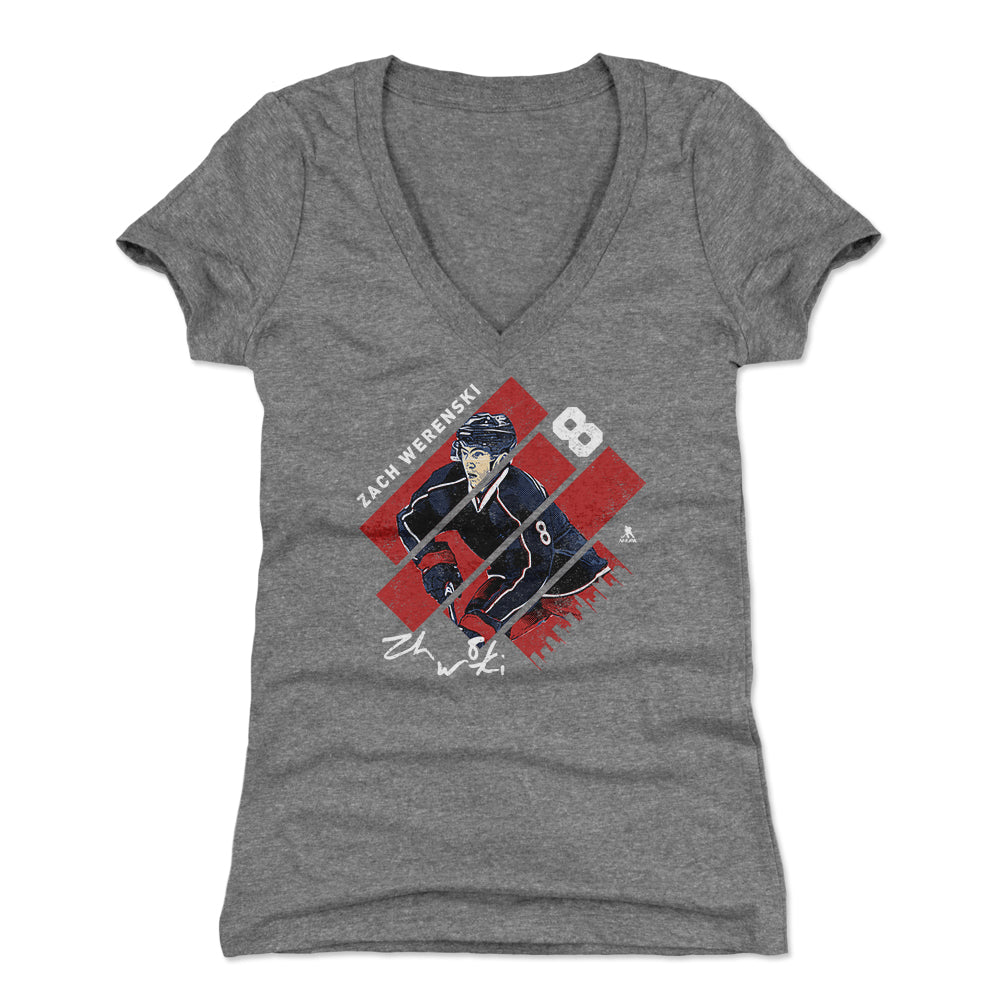 Zach Werenski Women's V-Neck T-Shirt | 500 LEVEL