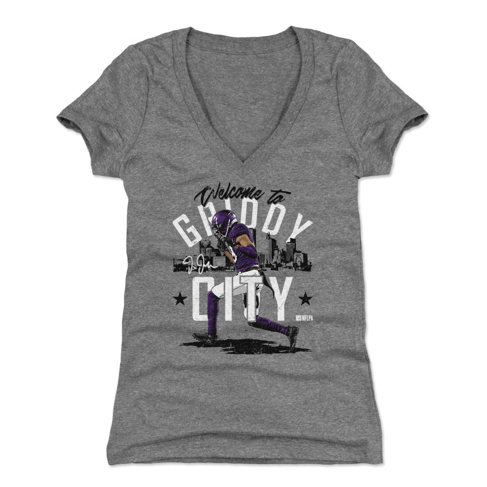 Justin Jefferson Women's V-Neck T-Shirt | 500 LEVEL