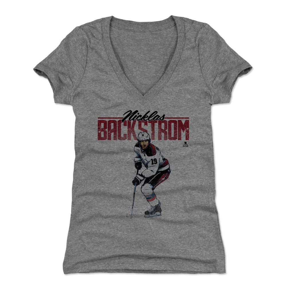 Nicklas Backstrom Women's V-Neck T-Shirt | 500 LEVEL