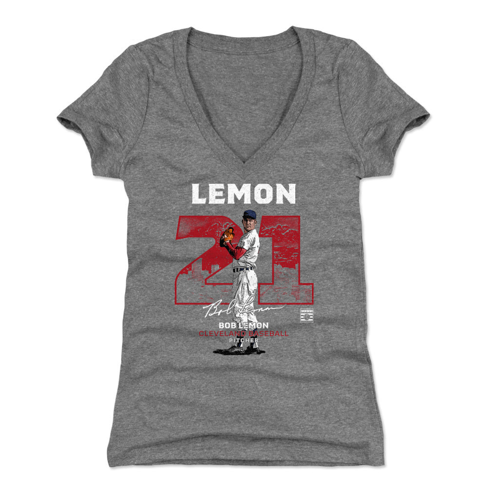Bob Lemon Women's V-Neck T-Shirt | 500 LEVEL