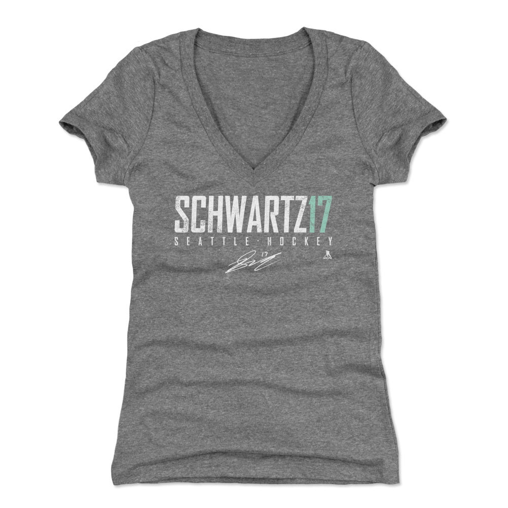 Jaden Schwartz Women's V-Neck T-Shirt | 500 LEVEL