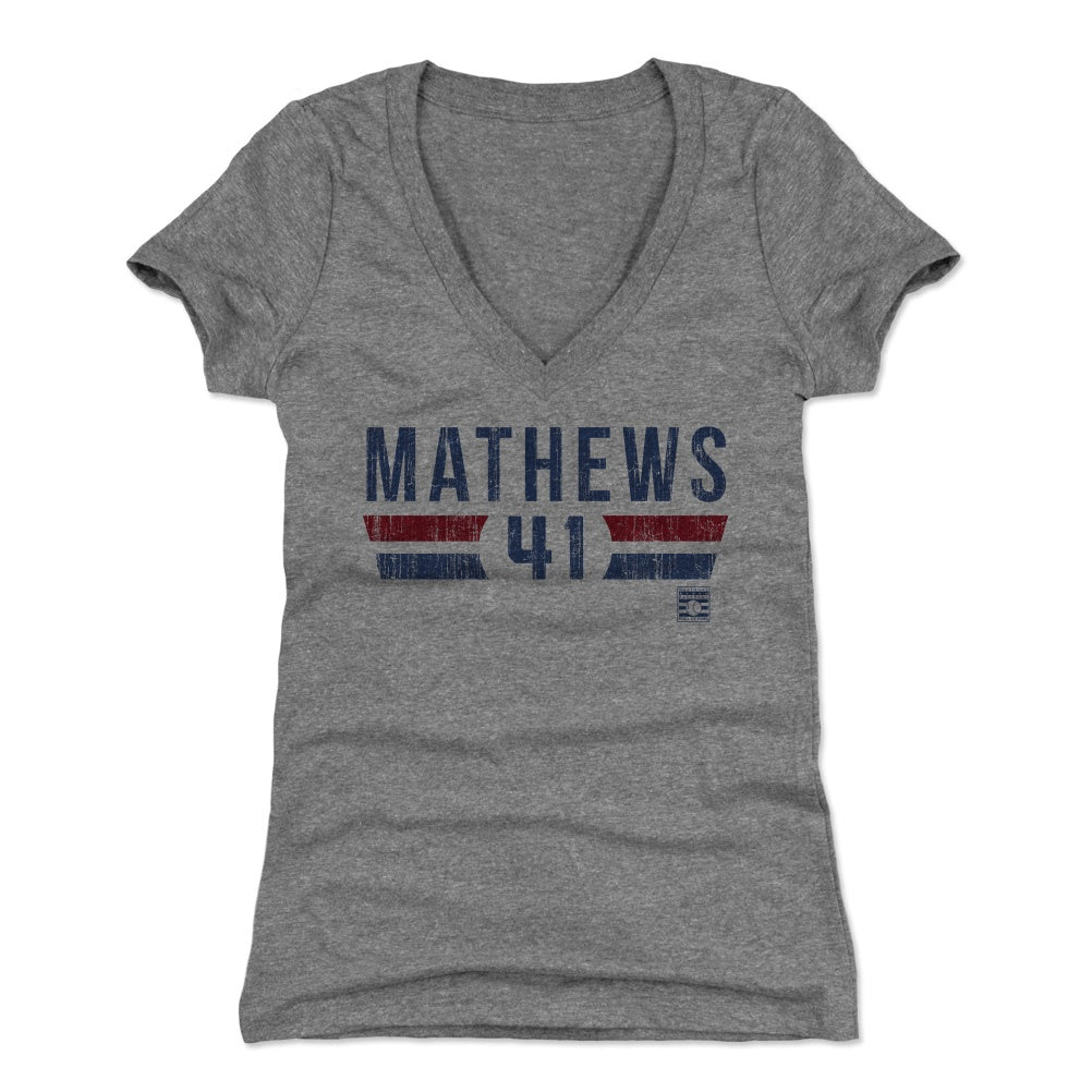 Eddie Mathews Women's V-Neck T-Shirt | 500 LEVEL