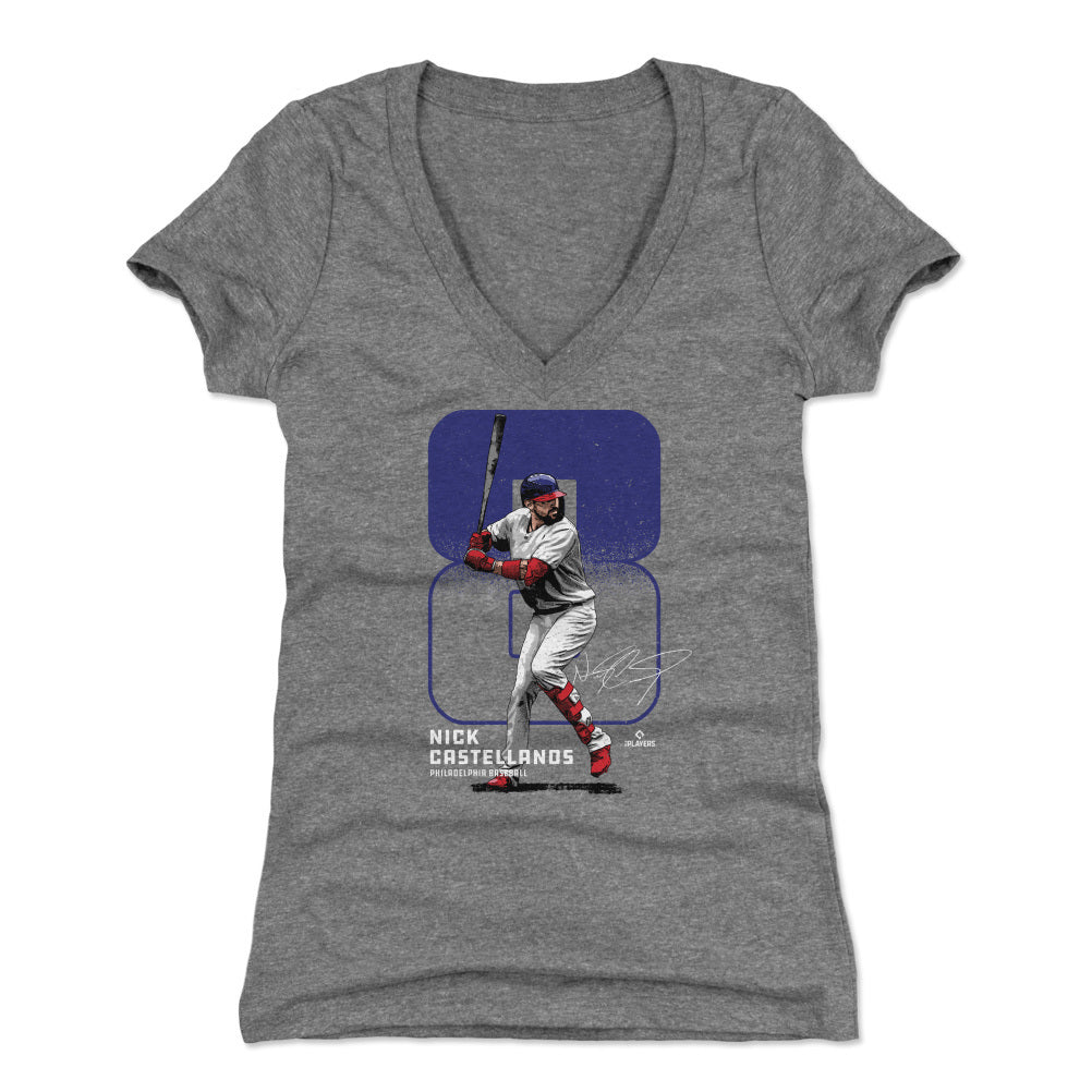 Nick Castellanos Women's V-Neck T-Shirt | 500 LEVEL