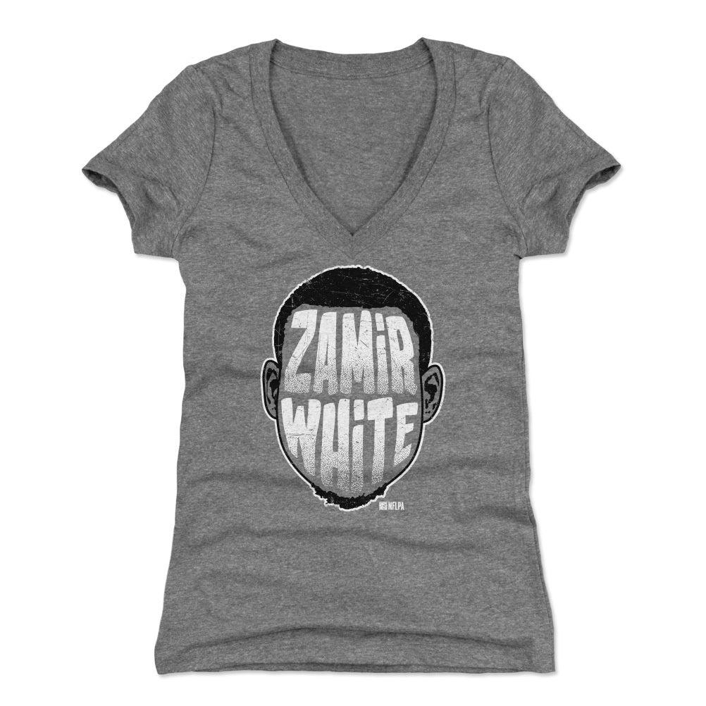 Zamir White Women's V-Neck T-Shirt | 500 LEVEL