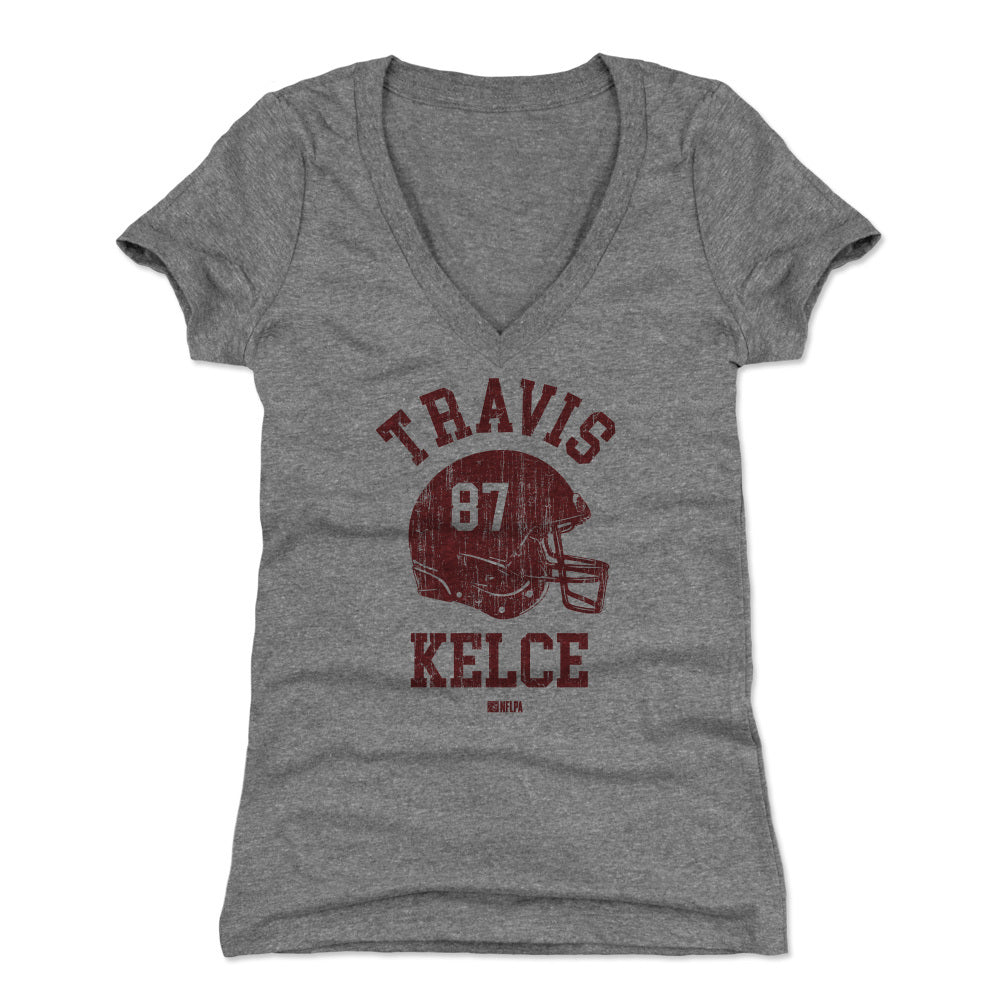 Travis Kelce Women's V-Neck T-Shirt | 500 LEVEL