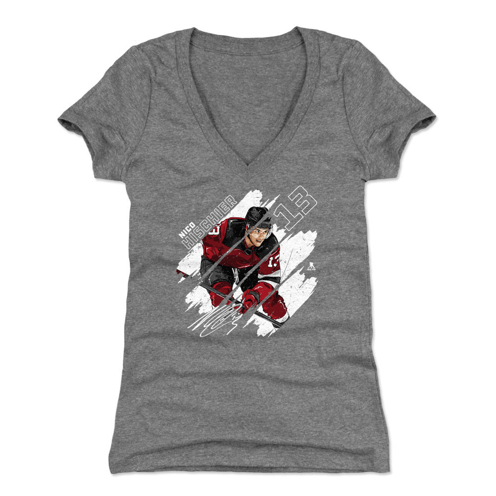 Nico Hischier Women's V-Neck T-Shirt | 500 LEVEL