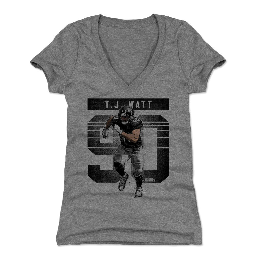 T.J. Watt Women's V-Neck T-Shirt | 500 LEVEL