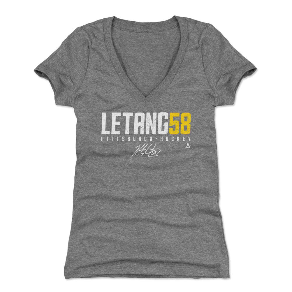 Kris Letang Women's V-Neck T-Shirt | 500 LEVEL