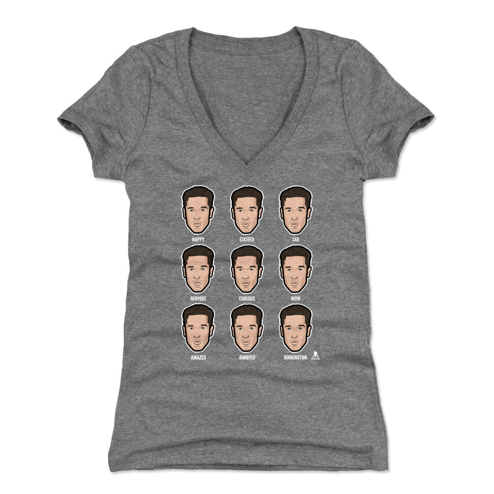 Jordan Binnington Women's V-Neck T-Shirt | 500 LEVEL