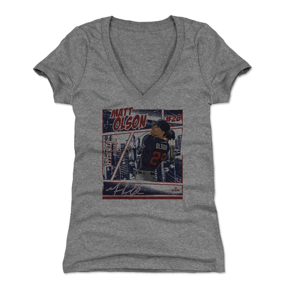 Matt Olson Women's V-Neck T-Shirt | 500 LEVEL