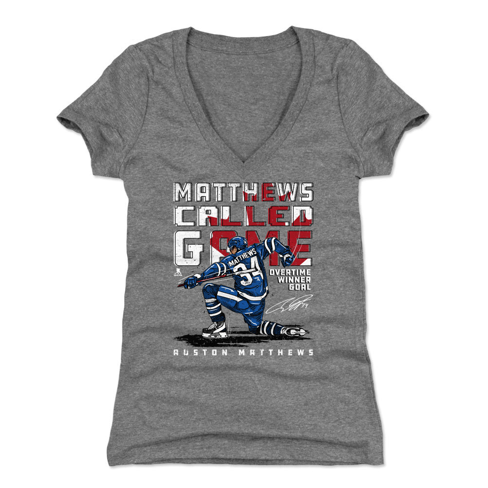 Auston Matthews Women's V-Neck T-Shirt | 500 LEVEL