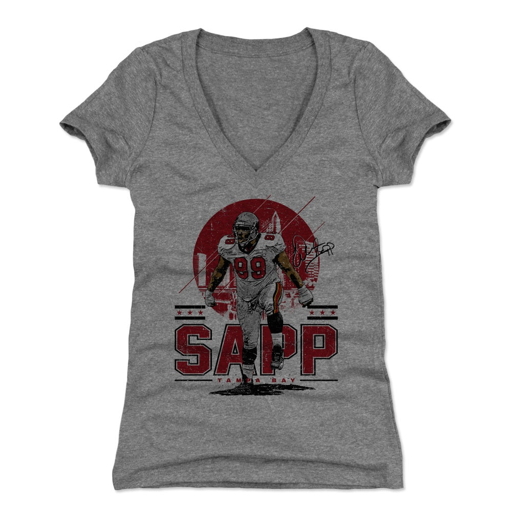 Warren Sapp Women's V-Neck T-Shirt | 500 LEVEL