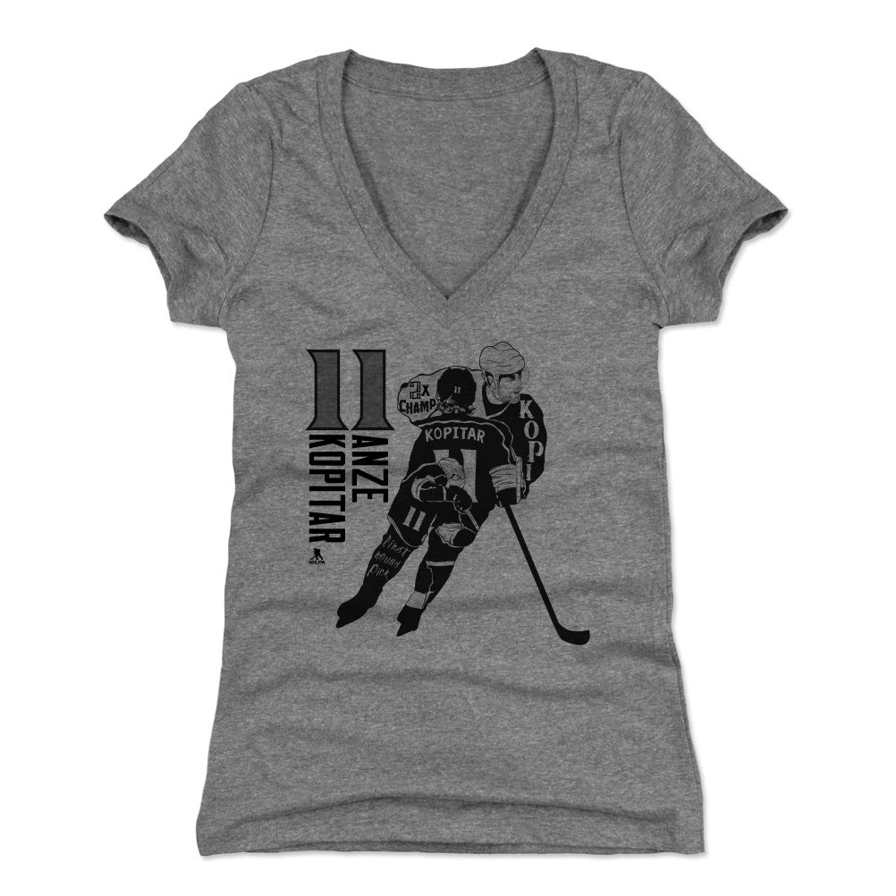 Anze Kopitar Women's V-Neck T-Shirt | 500 LEVEL