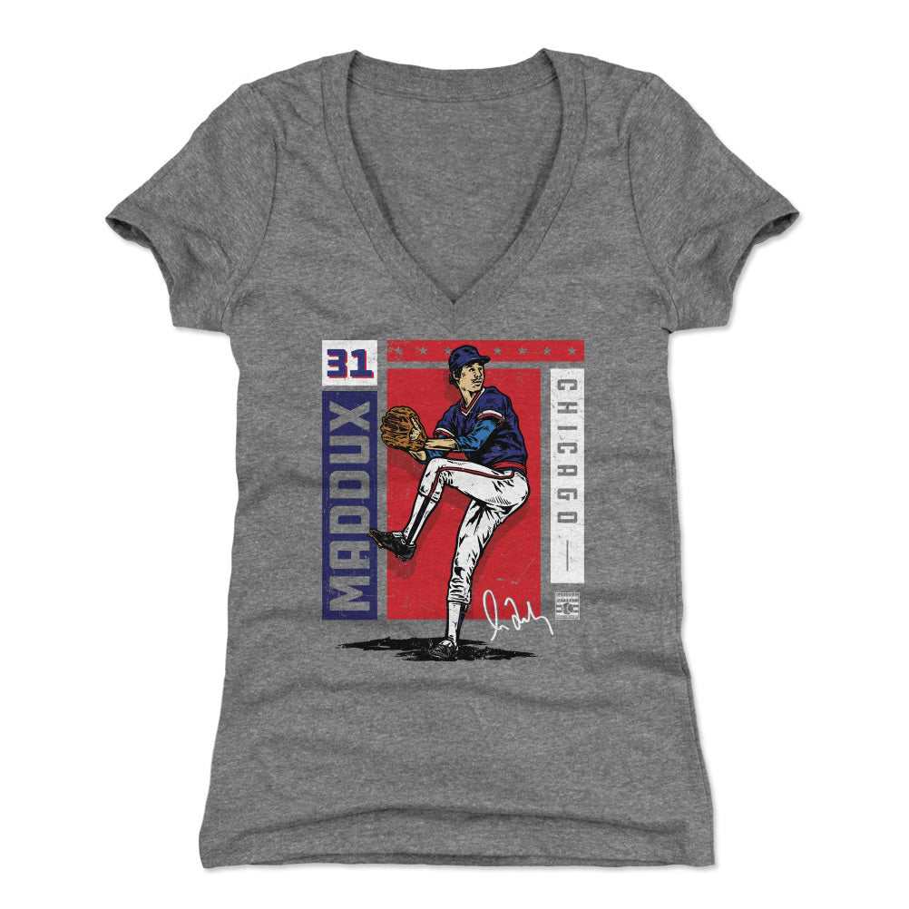 Greg Maddux Women's V-Neck T-Shirt | 500 LEVEL
