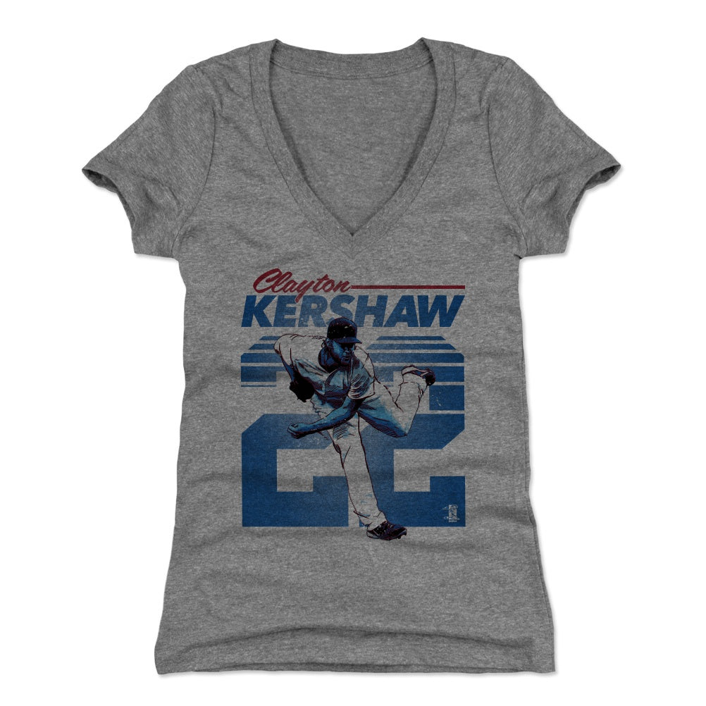 Clayton Kershaw Women's V-Neck T-Shirt | 500 LEVEL