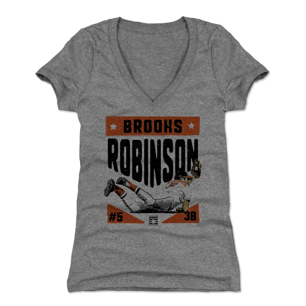 Brooks Robinson Women's V-Neck T-Shirt | 500 LEVEL