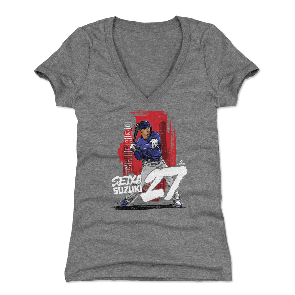 Seiya Suzuki Women's V-Neck T-Shirt | 500 LEVEL