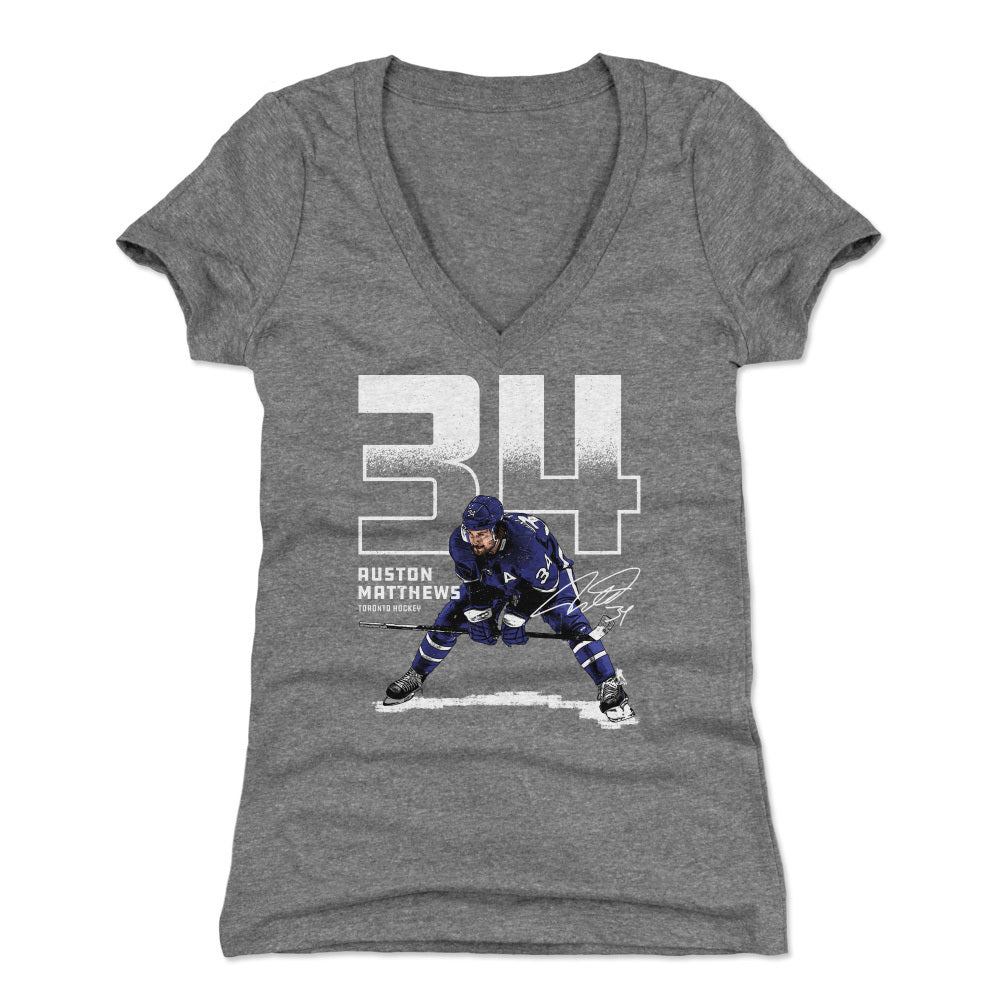 Auston Matthews Women's V-Neck T-Shirt | 500 LEVEL