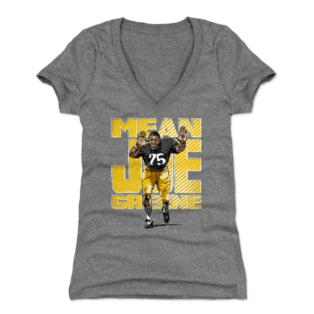 Mean Joe Greene Women's V-Neck T-Shirt | 500 LEVEL