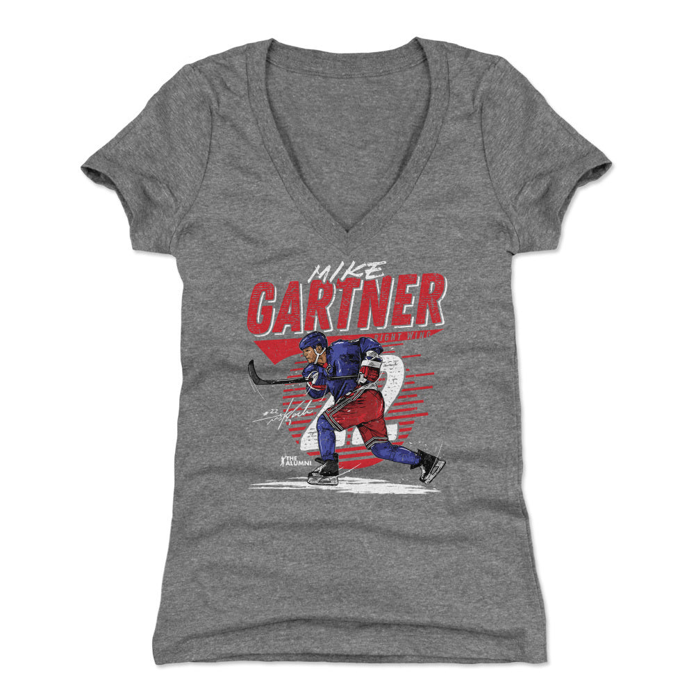 Mike Gartner Women's V-Neck T-Shirt | 500 LEVEL
