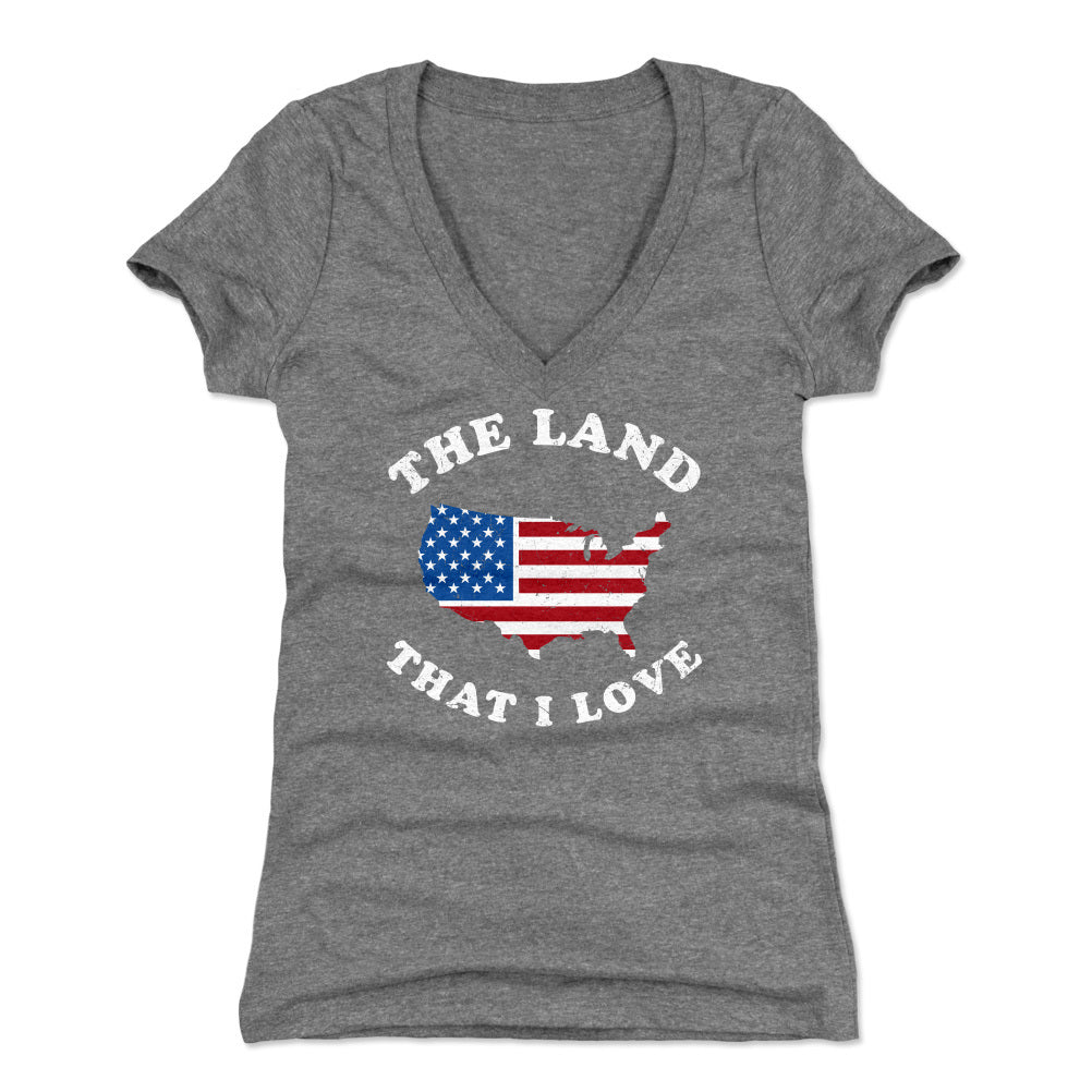 USA Women's V-Neck T-Shirt | 500 LEVEL