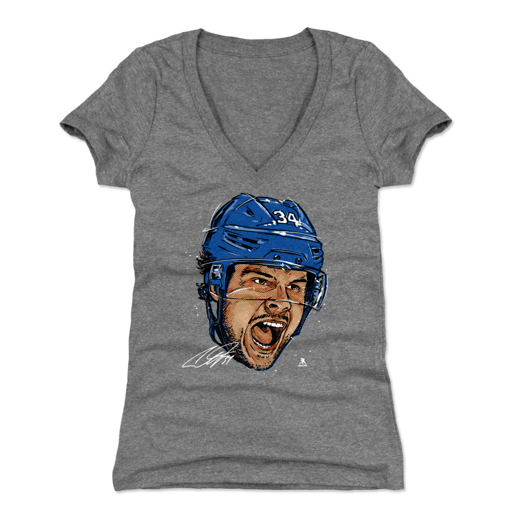 Auston Matthews Women's V-Neck T-Shirt | 500 LEVEL