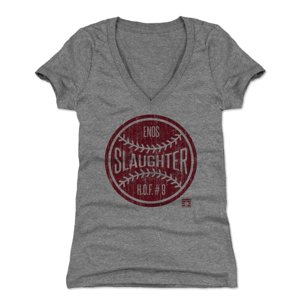 Enos Slaughter Women's V-Neck T-Shirt | 500 LEVEL