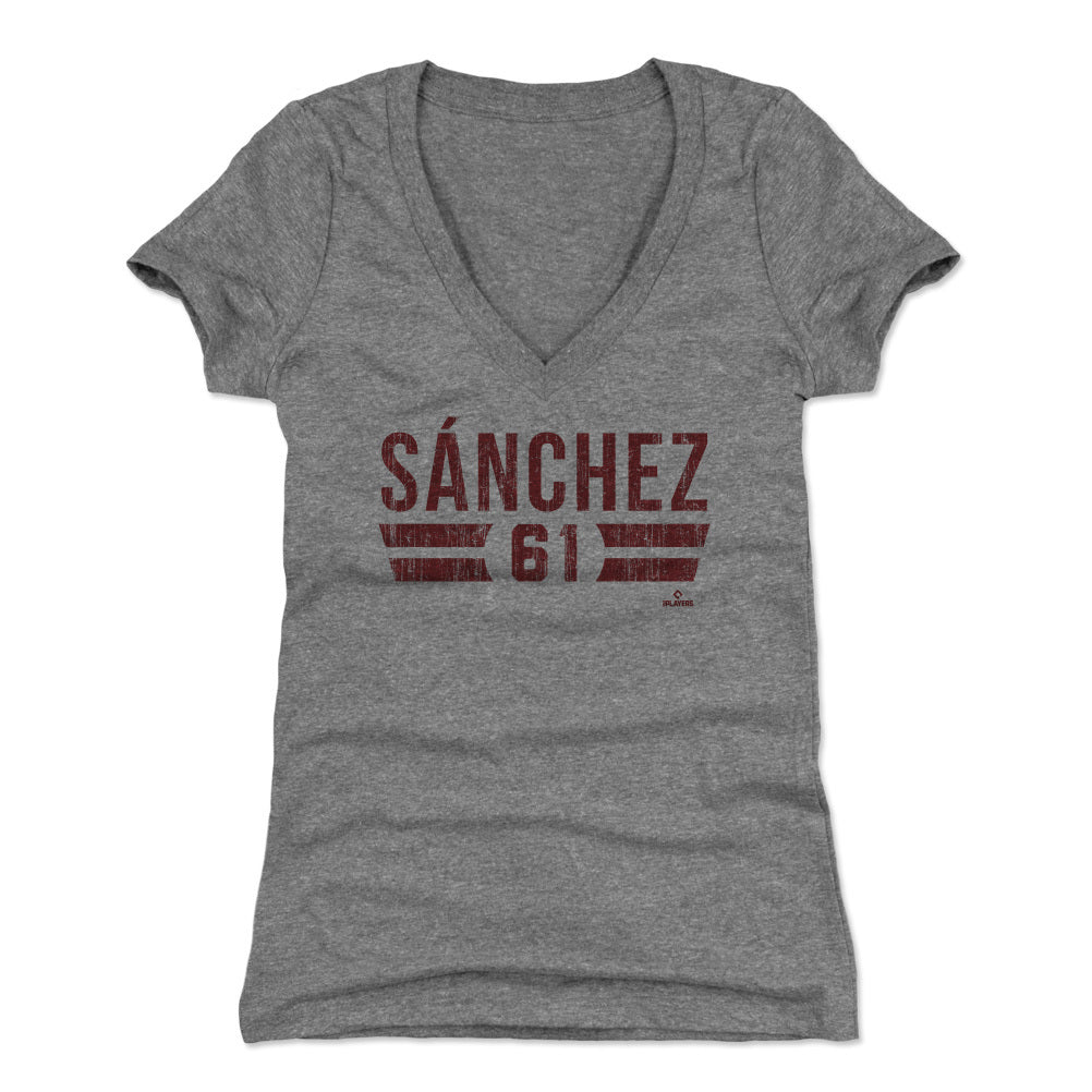 Cristopher Sanchez Women's V-Neck T-Shirt | 500 LEVEL