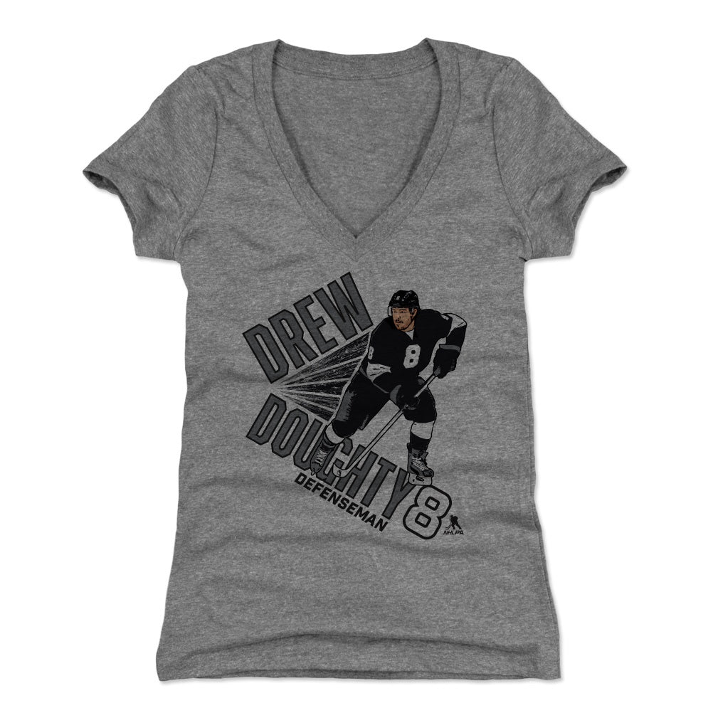 Drew Doughty Women's V-Neck T-Shirt | 500 LEVEL