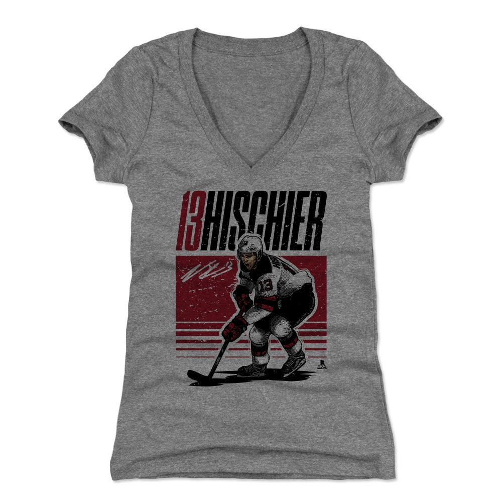 Nico Hischier Women's V-Neck T-Shirt | 500 LEVEL