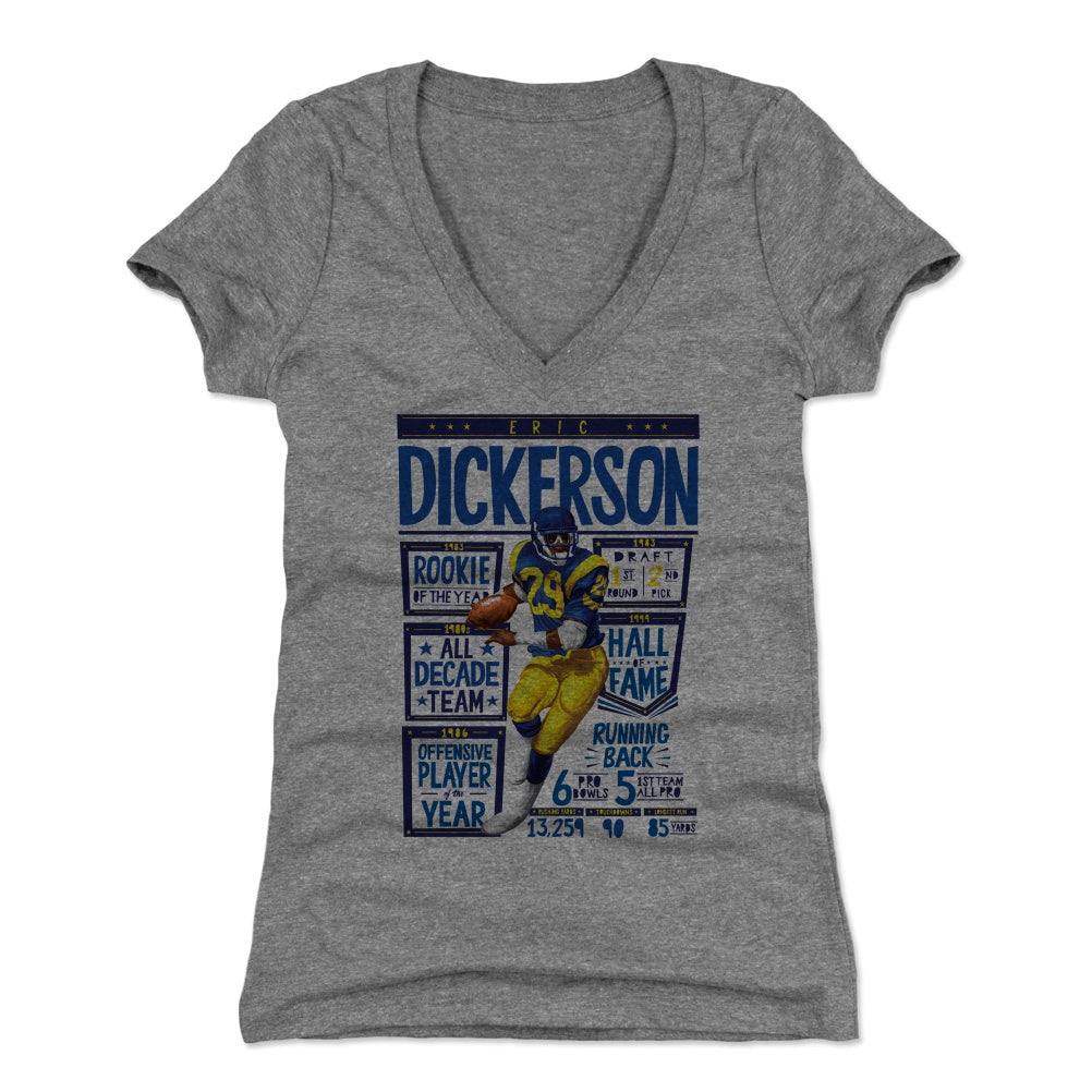 Eric Dickerson Women's V-Neck T-Shirt | 500 LEVEL