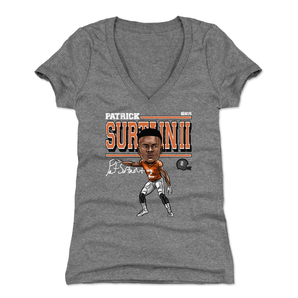Patrick Surtain II Women's V-Neck T-Shirt | 500 LEVEL