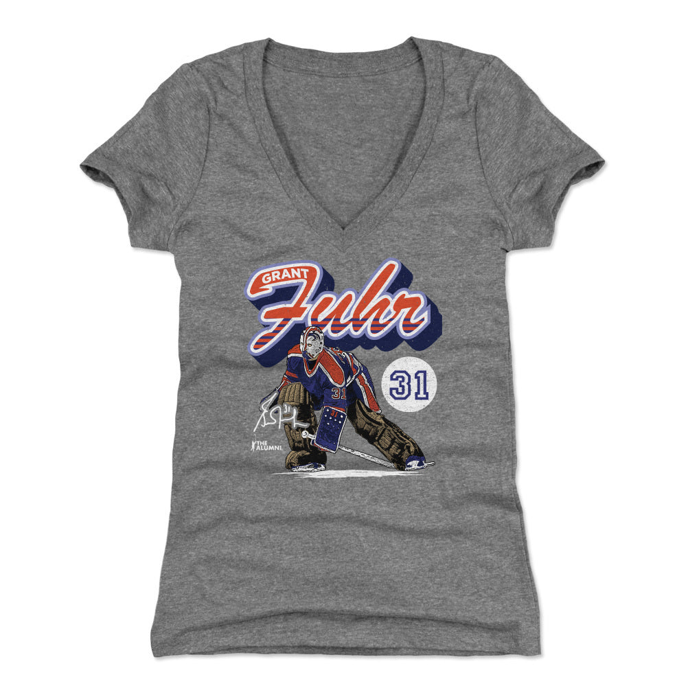 Grant Fuhr Women's V-Neck T-Shirt | 500 LEVEL