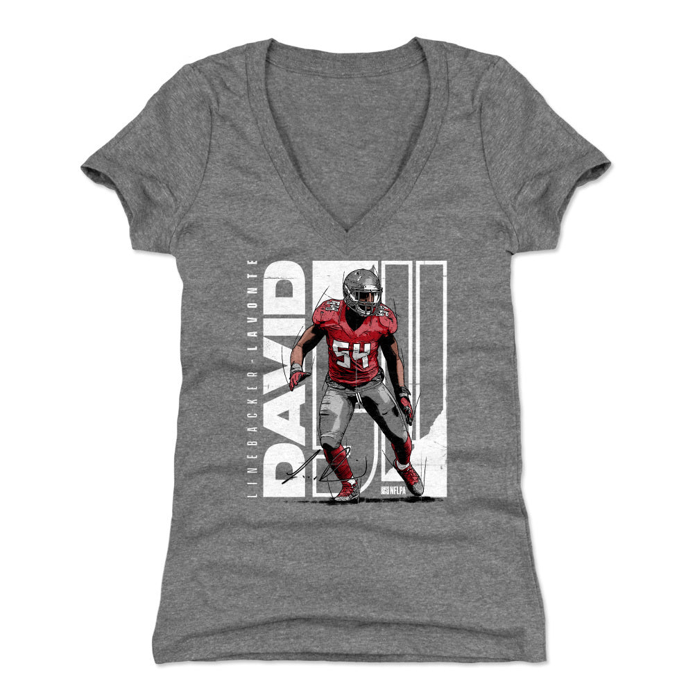 Lavonte David Women's V-Neck T-Shirt | 500 LEVEL