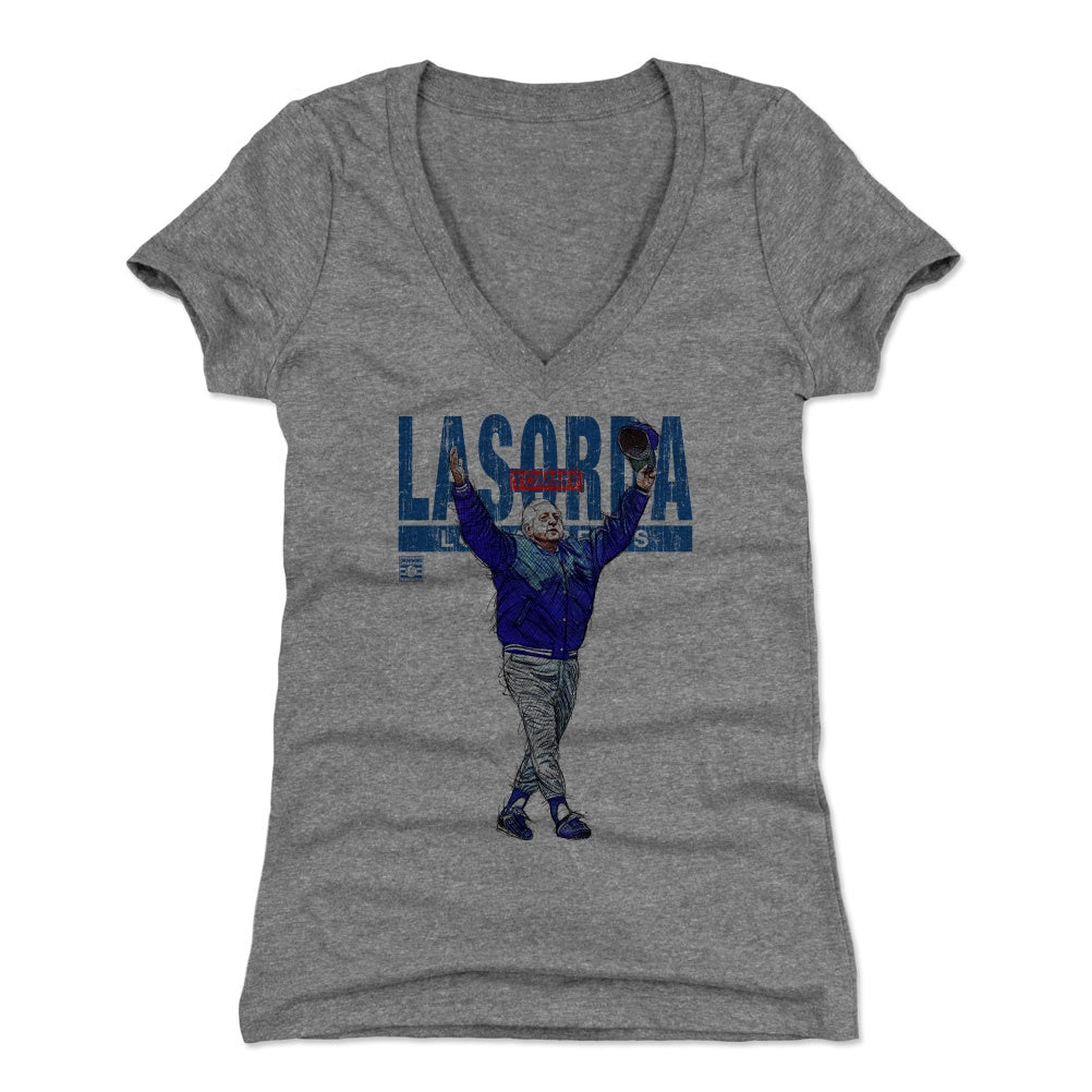 Tommy Lasorda Women's V-Neck T-Shirt | 500 LEVEL