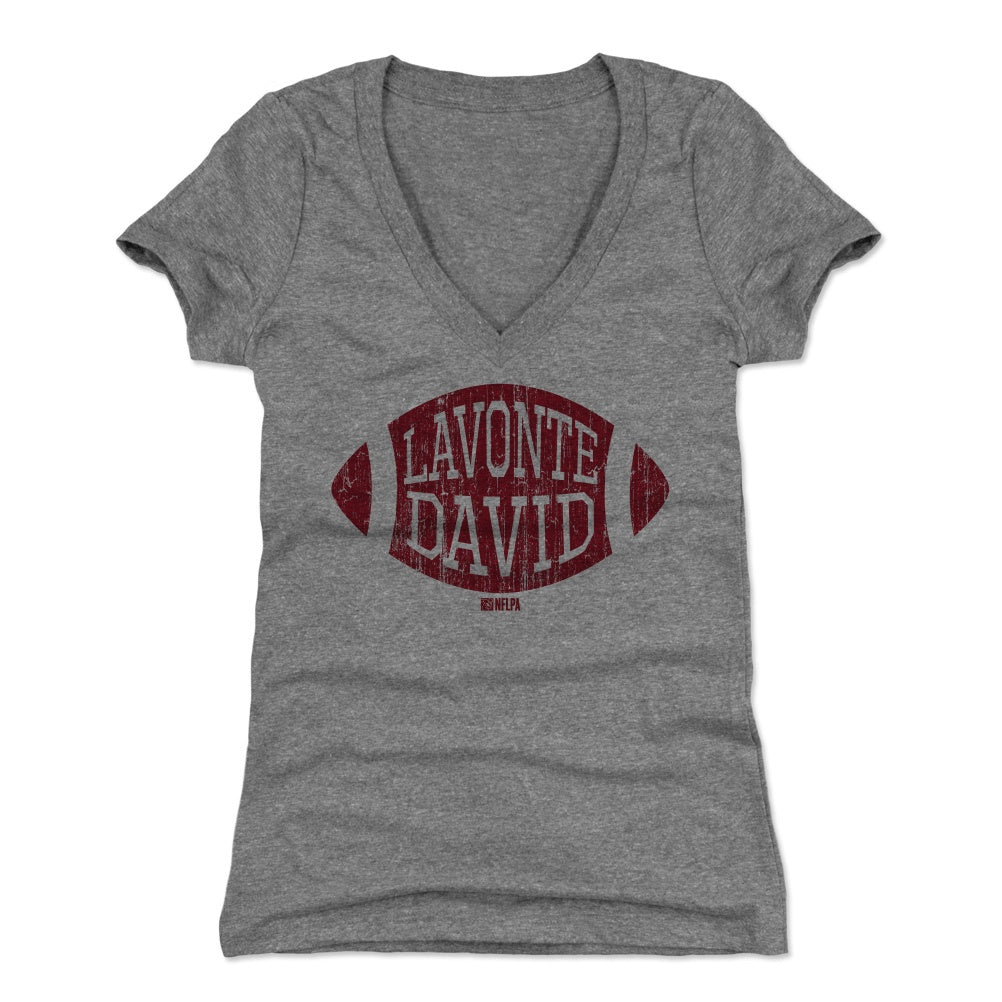 Lavonte David Women's V-Neck T-Shirt | 500 LEVEL