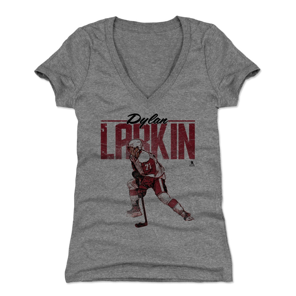 Dylan Larkin Women's V-Neck T-Shirt | 500 LEVEL