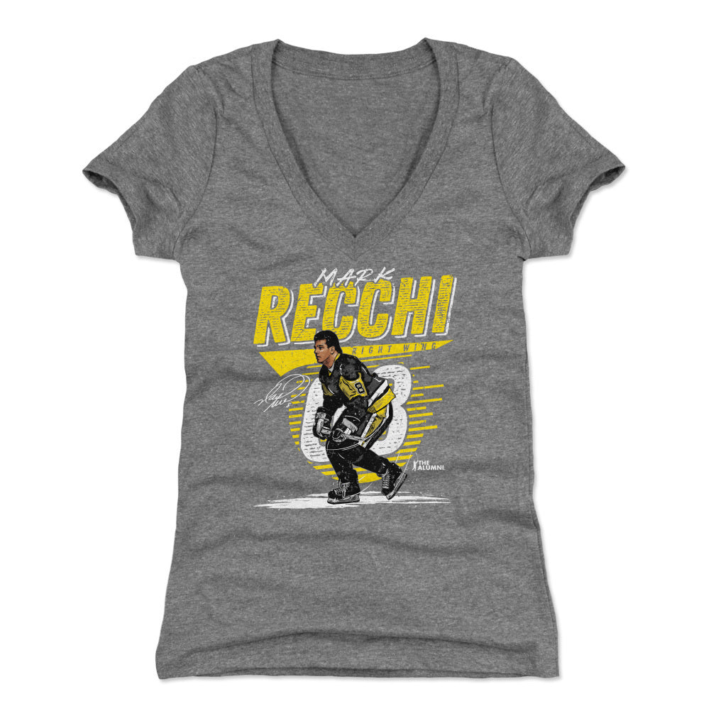 Mark Recchi Women's V-Neck T-Shirt | 500 LEVEL