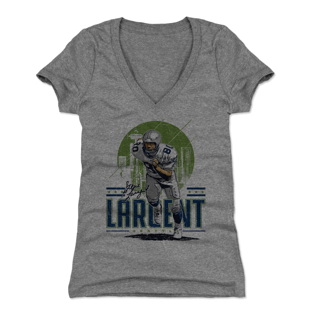 Steve Largent Women's V-Neck T-Shirt | 500 LEVEL