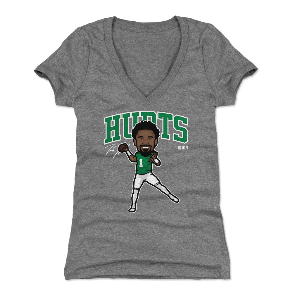 Jalen Hurts Women's V-Neck T-Shirt | 500 LEVEL