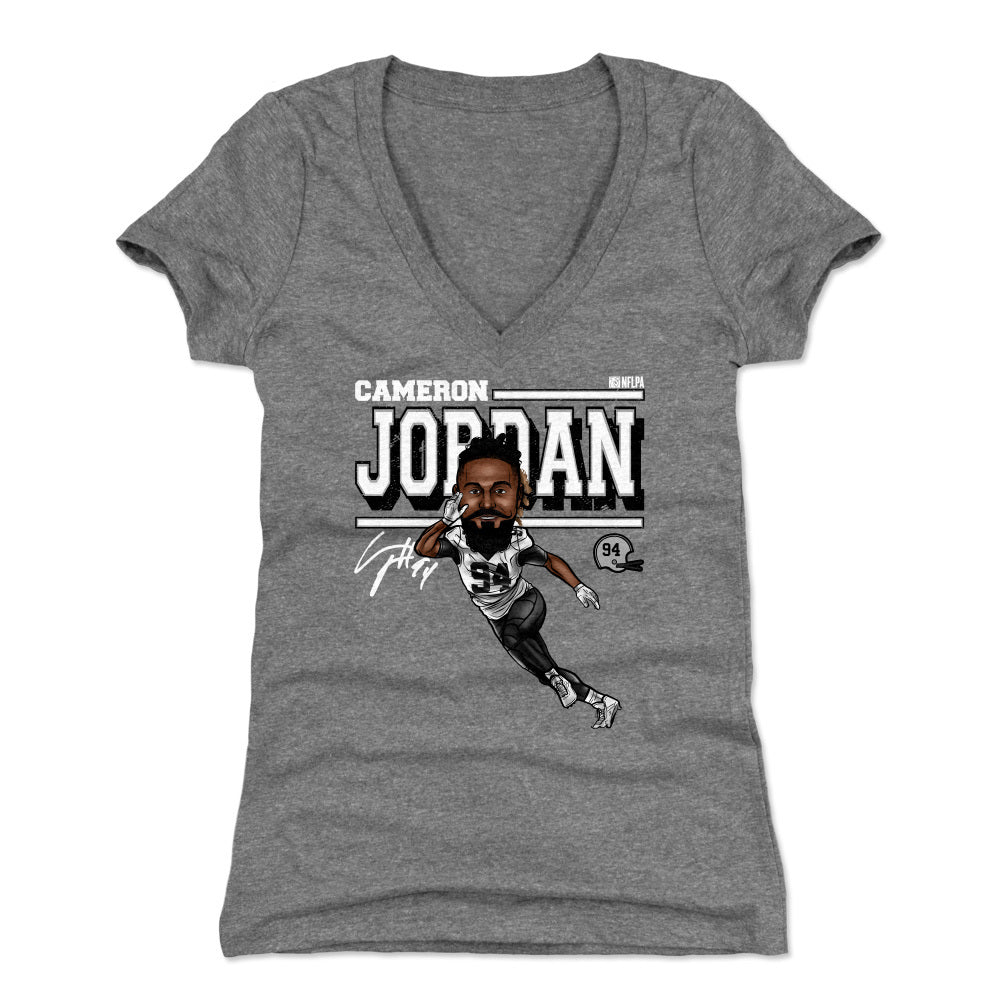 Cameron Jordan Women's V-Neck T-Shirt | 500 LEVEL