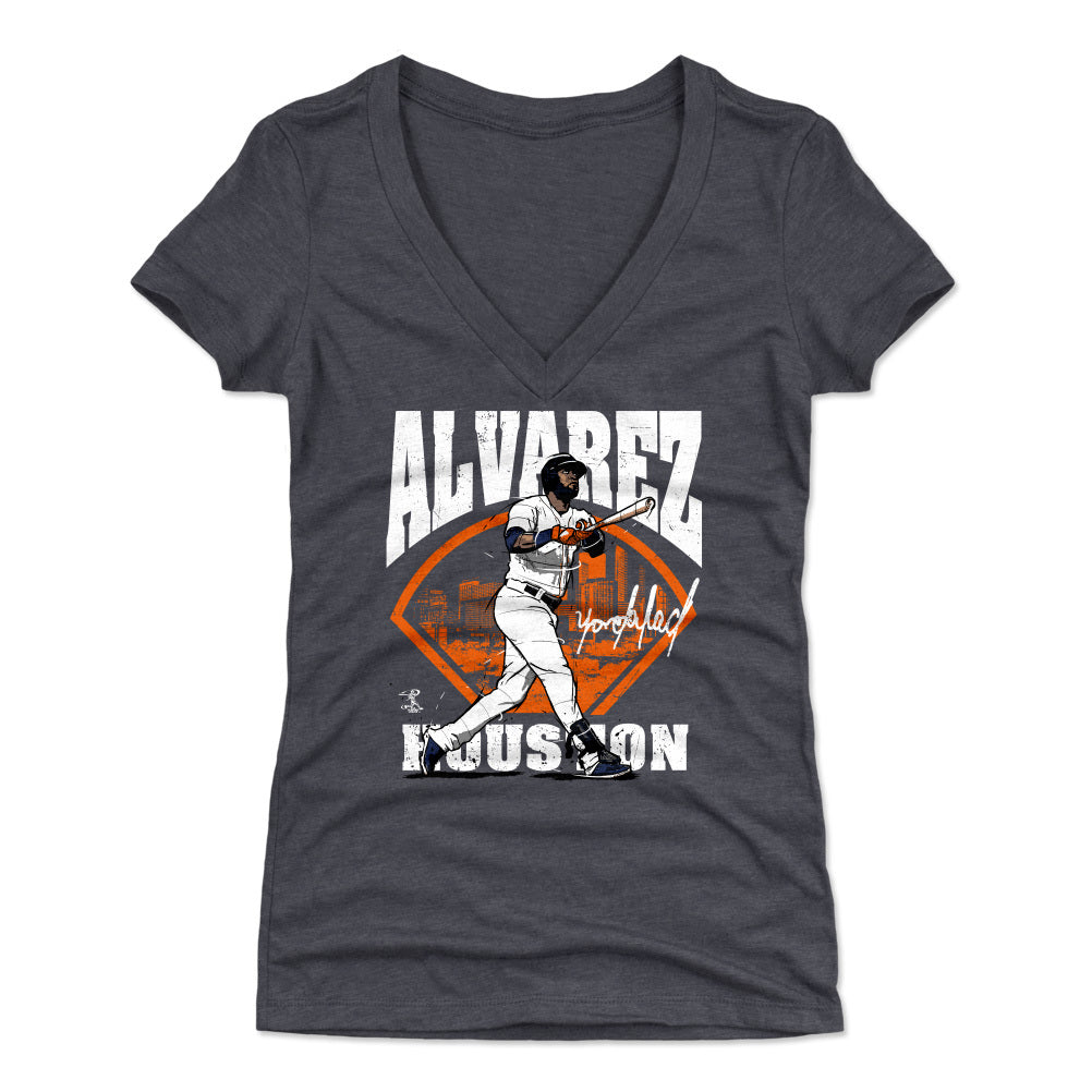 Yordan Alvarez Women's V-Neck T-Shirt | 500 LEVEL