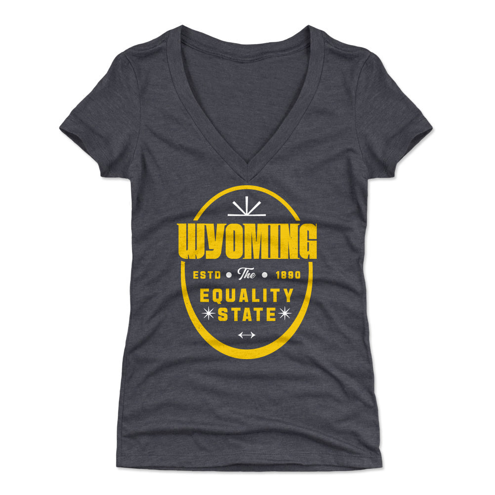 Wyoming Women's V-Neck T-Shirt | 500 LEVEL