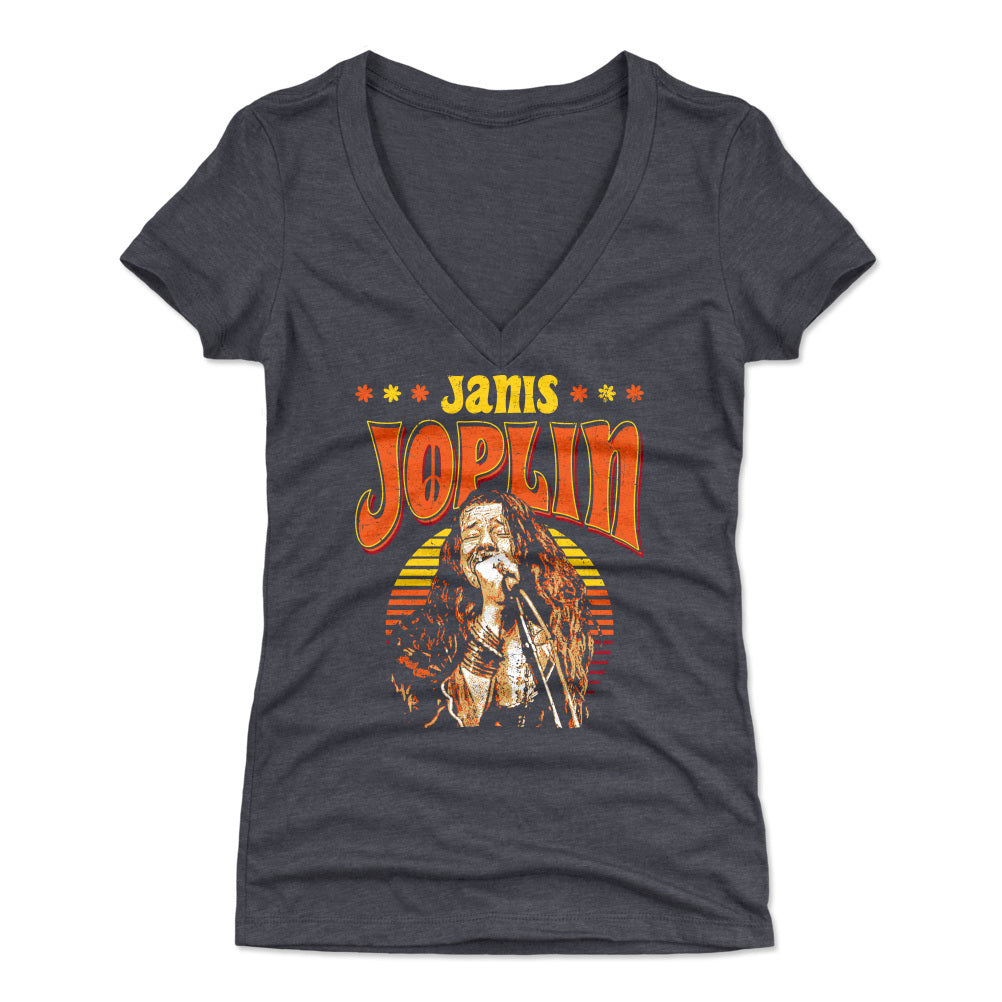 Janis Joplin Women's V-Neck T-Shirt | 500 LEVEL