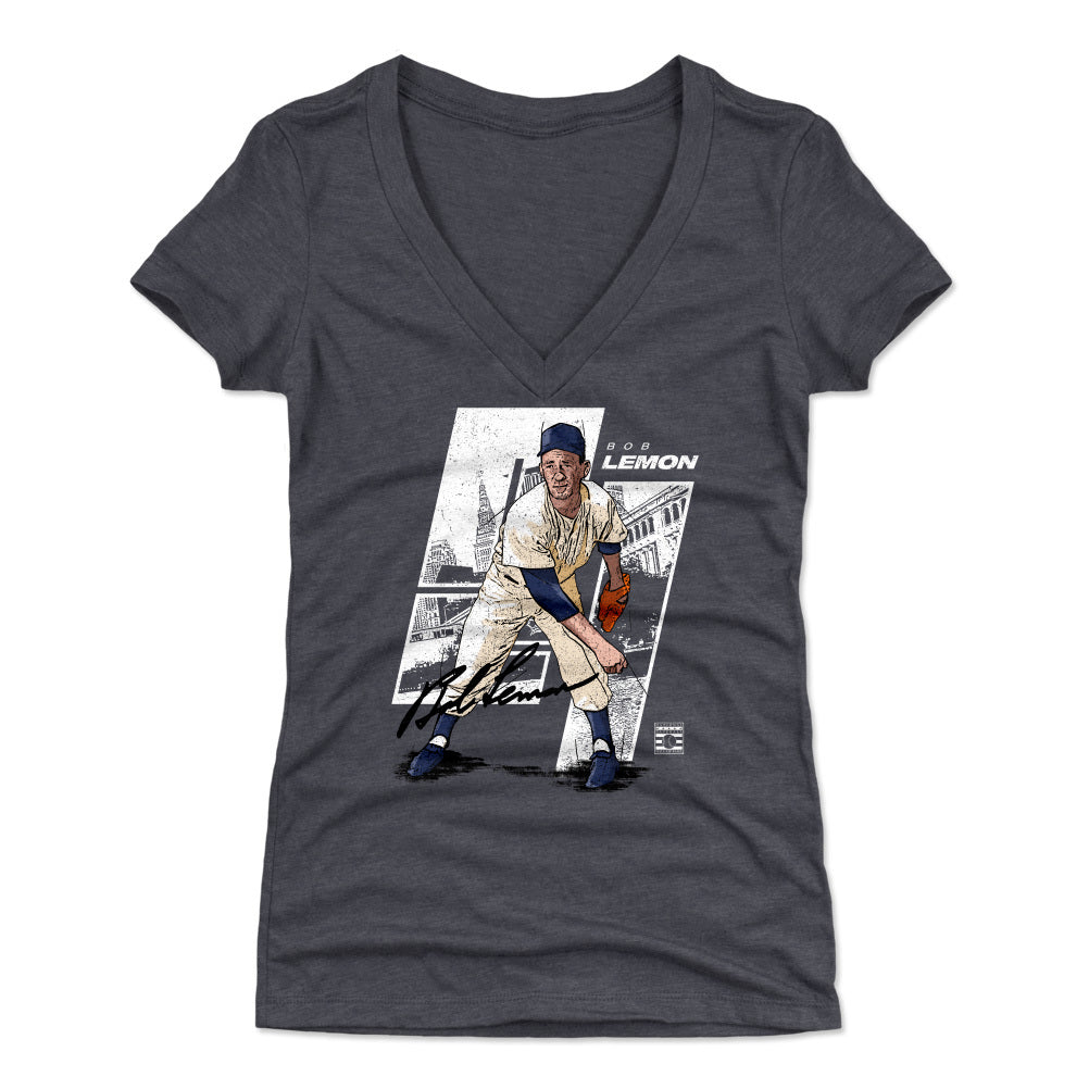 Bob Lemon Women's V-Neck T-Shirt | 500 LEVEL