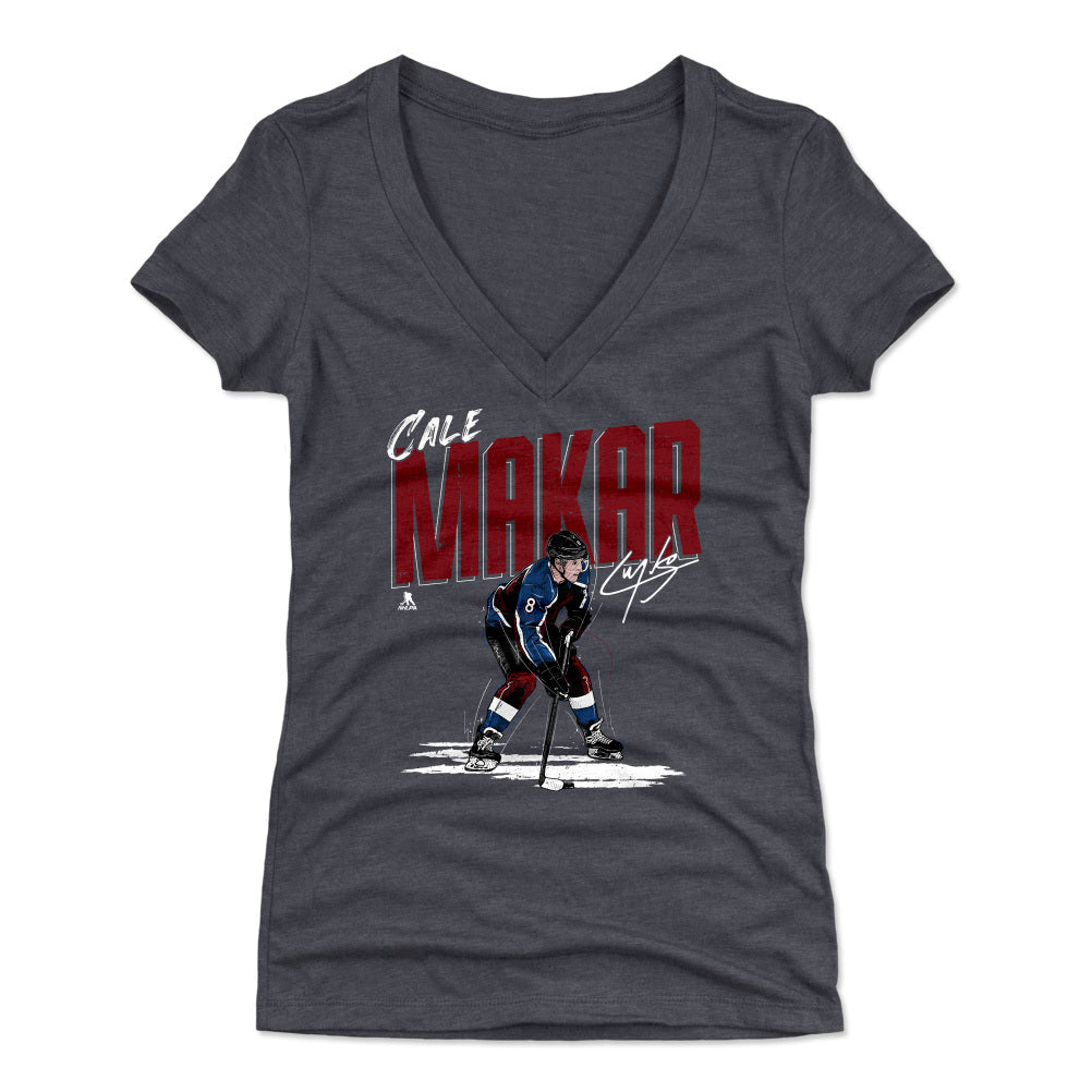 Cale Makar Women's V-Neck T-Shirt | 500 LEVEL