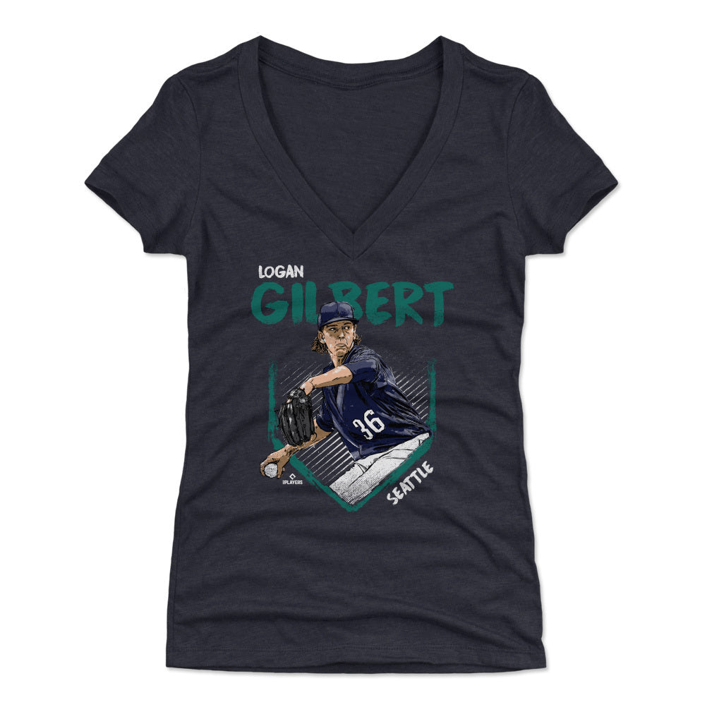Logan Gilbert Women's V-Neck T-Shirt | 500 LEVEL