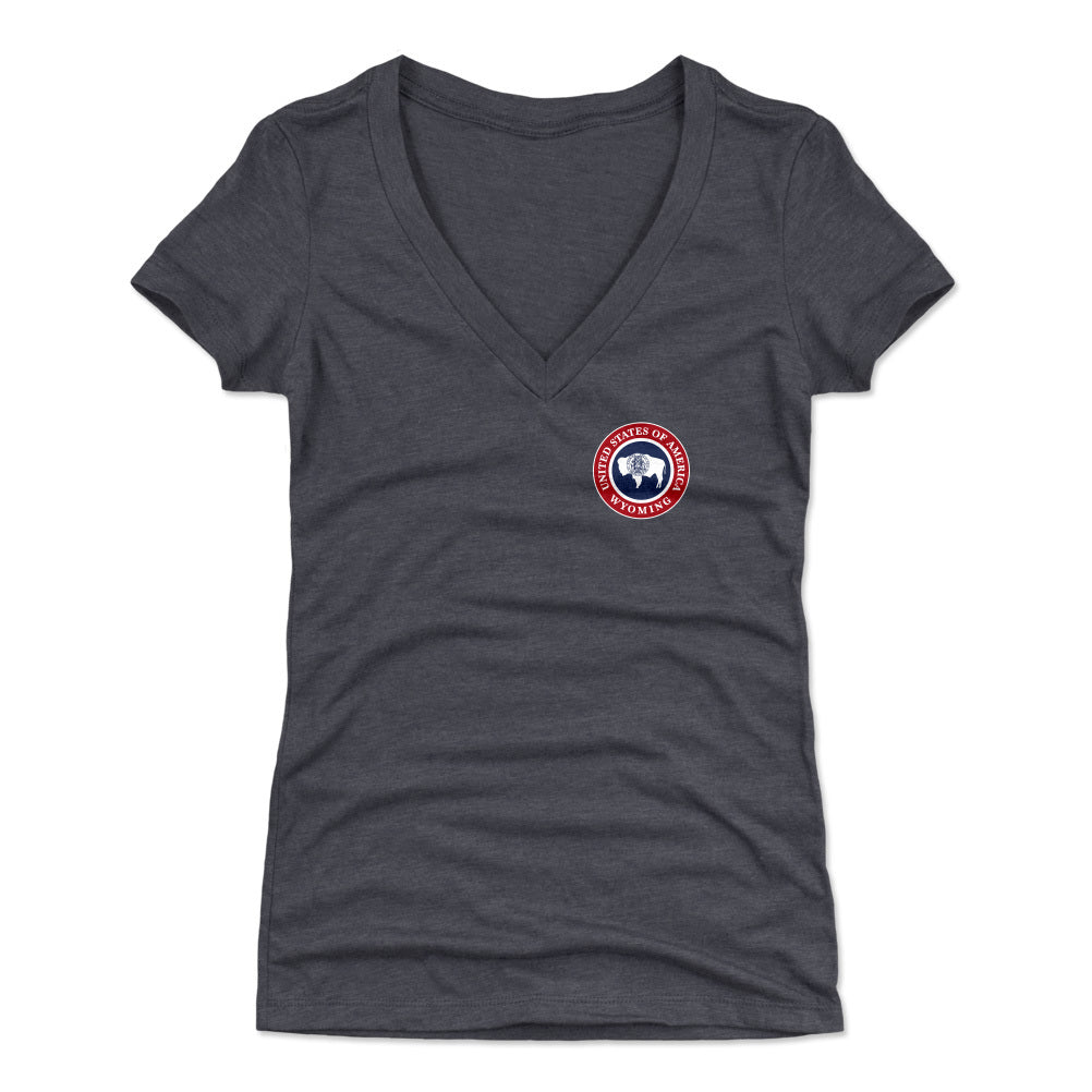 Wyoming Women's V-Neck T-Shirt | 500 LEVEL