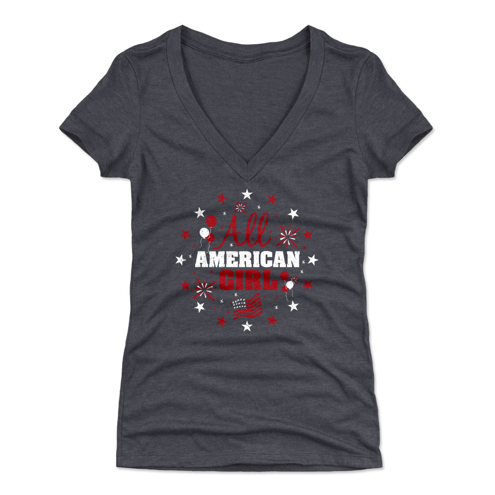 USA Women's V-Neck T-Shirt | 500 LEVEL