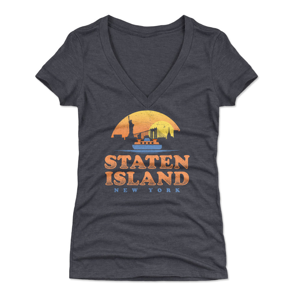 Staten Island Women's V-Neck T-Shirt | 500 LEVEL